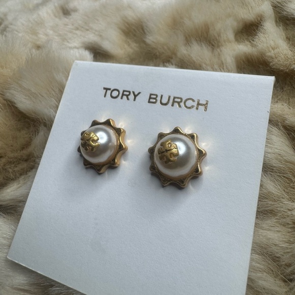 Tory Burch Gold Starburst Earrings - Picture 3 of 9